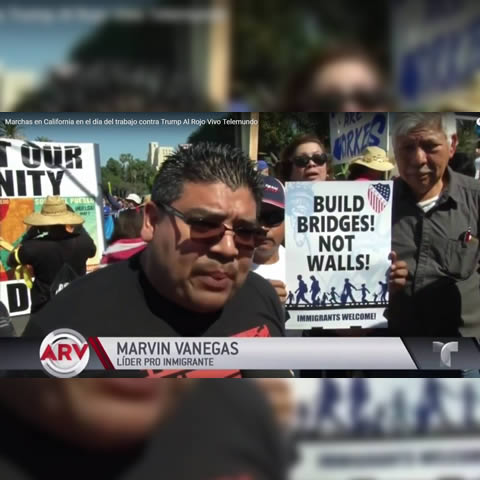 Marcha día del trabajo en california